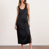 שמלת 100% משי סאטן