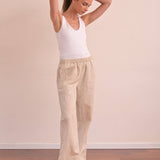 מכנס ארוך 100% פשתן