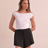 מכנס קצר 100% כותנה קוטון ריב