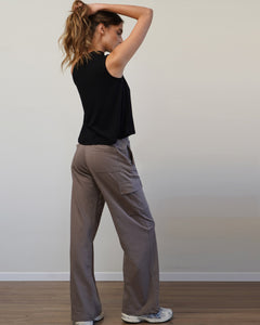 100% Cotton French Terry Cargo Pants