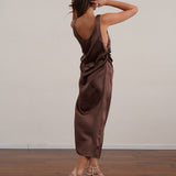 שמלת 100% משי סאטן