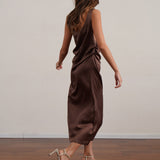 שמלת 100% משי סאטן