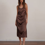 שמלת 100% משי סאטן