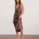 שמלת 100% משי סאטן