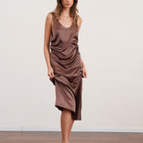 שמלת 100% משי סאטן