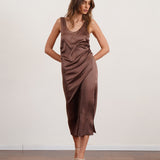 שמלת 100% משי סאטן