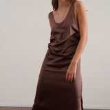 שמלת 100% משי סאטן