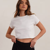 100% Cotton Cropped Tee