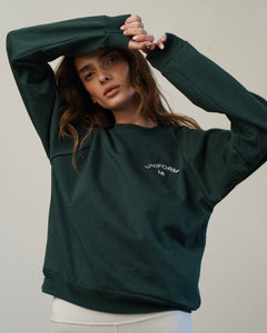 Cotton Fitted Logo Sweatshirt
