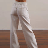 Cotton Drill Wide Leg Pants