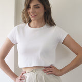 100% Cotton Cropped Tee