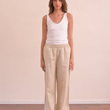 מכנס ארוך 100% פשתן