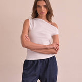 גופיה אסימטרית 100% כותנה