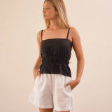 מכנס קצר 100% פשתן