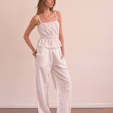 מכנס ארוך 100% פשתן