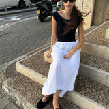 100% Cotton Poplin Skirt