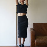 100% Cotton Cropped Tee