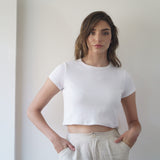 100% Cotton Cropped Tee