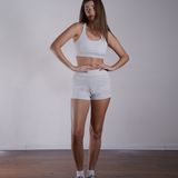 Fold Over Yoga Shorts 100% Cotton