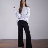 Foldover Yoga Pants 100% Cotton