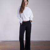 Foldover Yoga Pants 100% Cotton