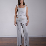 Foldover Yoga Pants 100% Cotton