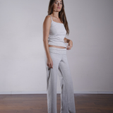 Foldover Yoga Pants 100% Cotton