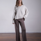 Foldover Yoga Pants 100% Cotton