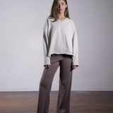 Foldover Yoga Pants 100% Cotton