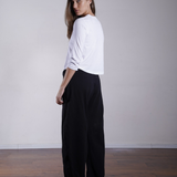 Three Quarter Sleeve Jersey Top 100% Cotton