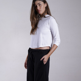 Three Quarter Sleeve Jersey Top 100% Cotton