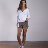Jersey Wrap Top 100% Cotton