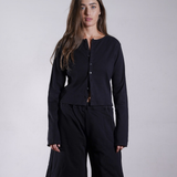 Heavy Rib Cardigan 100% Cotton