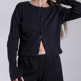 Heavy Rib Cardigan 100% Cotton