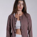 Heavy Rib Cardigan 100% Cotton
