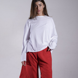 Oversized Jersey Crewneck Long Sleeve 100% Cotton