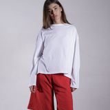 Oversized Jersey Crewneck Long Sleeve 100% Cotton