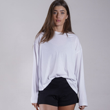 Oversized Jersey Crewneck Long Sleeve 100% Cotton