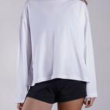 Oversized Jersey Crewneck Long Sleeve 100% Cotton