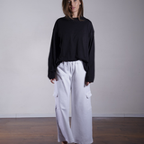 Oversized Jersey Crewneck Long Sleeve 100% Cotton