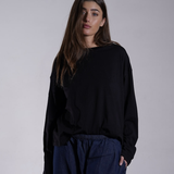 Oversized Jersey Crewneck Long Sleeve 100% Cotton