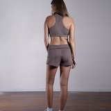 Fold Over Yoga Shorts 100% Cotton
