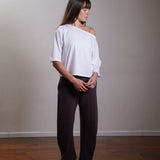 Off-Shoulder Jersey Slouch Top 100% Cotton