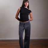 Asymmetric Jersey Top 100% Cotton