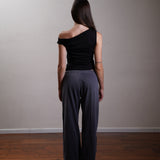 Asymmetric Jersey Top 100% Cotton