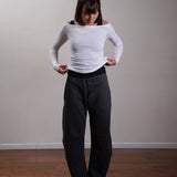 Off Shoulder Jersey Fitted Top 100% Cotton