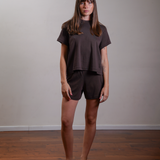 Boxy Short-Sleeve Tee 100% Cotton