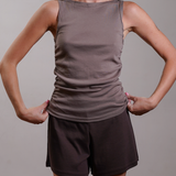Gathered Tank 100% Cotton