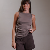 Gathered Tank 100% Cotton