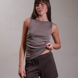Gathered Tank 100% Cotton